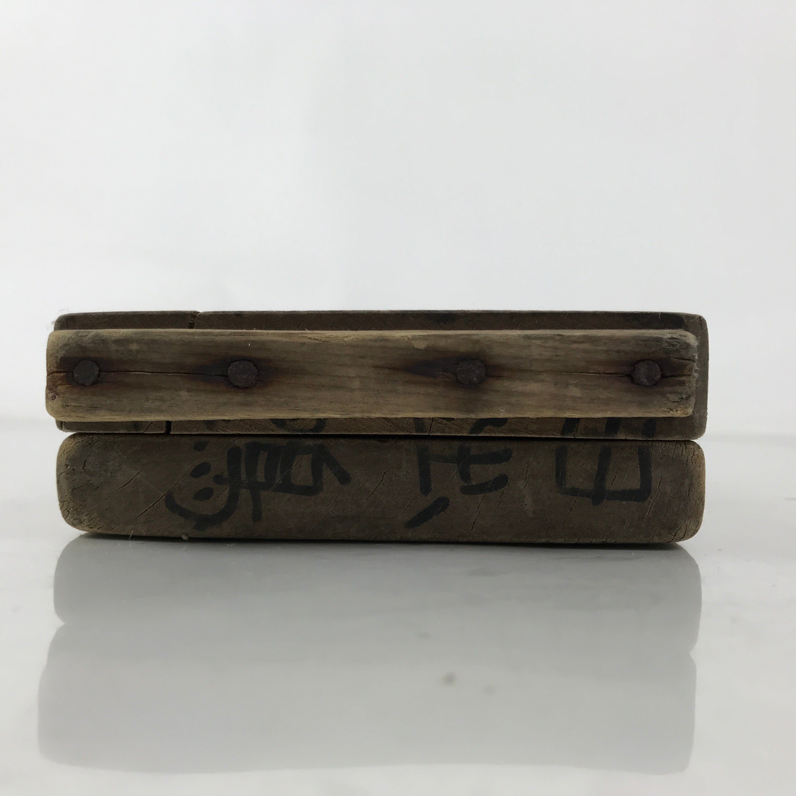 Japanese Wood Carved Kashigata Cake Mold Vtg Sweet Wagashi Crane Tsuru Kg606