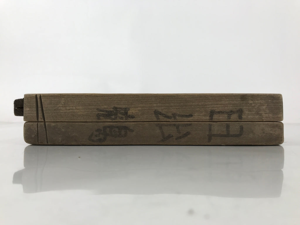 Japanese Wood Carved Kashigata Cake Mold Vtg Sweet Wagashi Crane Tsuru Kg606