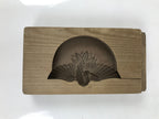 Japanese Wood Carved Kashigata Cake Mold Vtg Sweet Wagashi Crane Tsuru Kg606