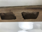 Japanese Wood Carved Kashigata Cake Mold Vtg Sweet Wagashi Cut Madai Fish Kg573