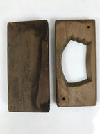 Japanese Wood Carved Kashigata Cake Mold Vtg Sweet Wagashi Cut Madai Fish Kg599