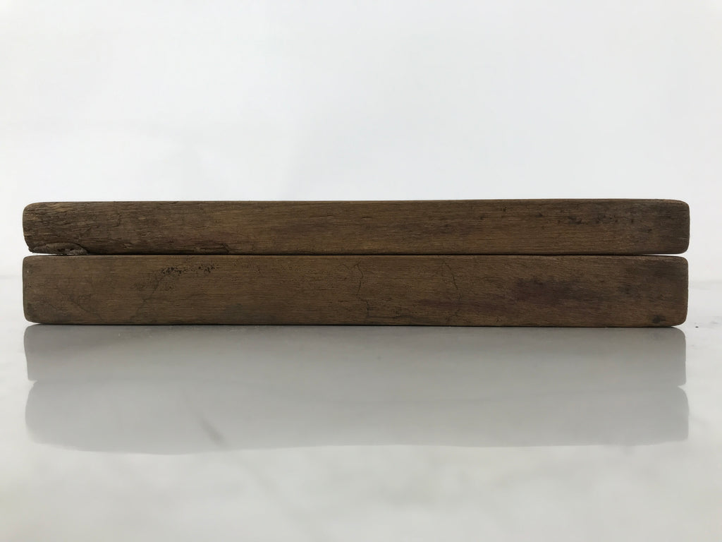 Japanese Wood Carved Kashigata Cake Mold Vtg Sweet Wagashi Cut Madai Fish Kg599