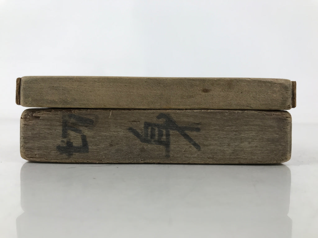 Japanese Wood Carved Kashigata Cake Mold Vtg Sweet Wagashi Cut Madai Fish Kg637