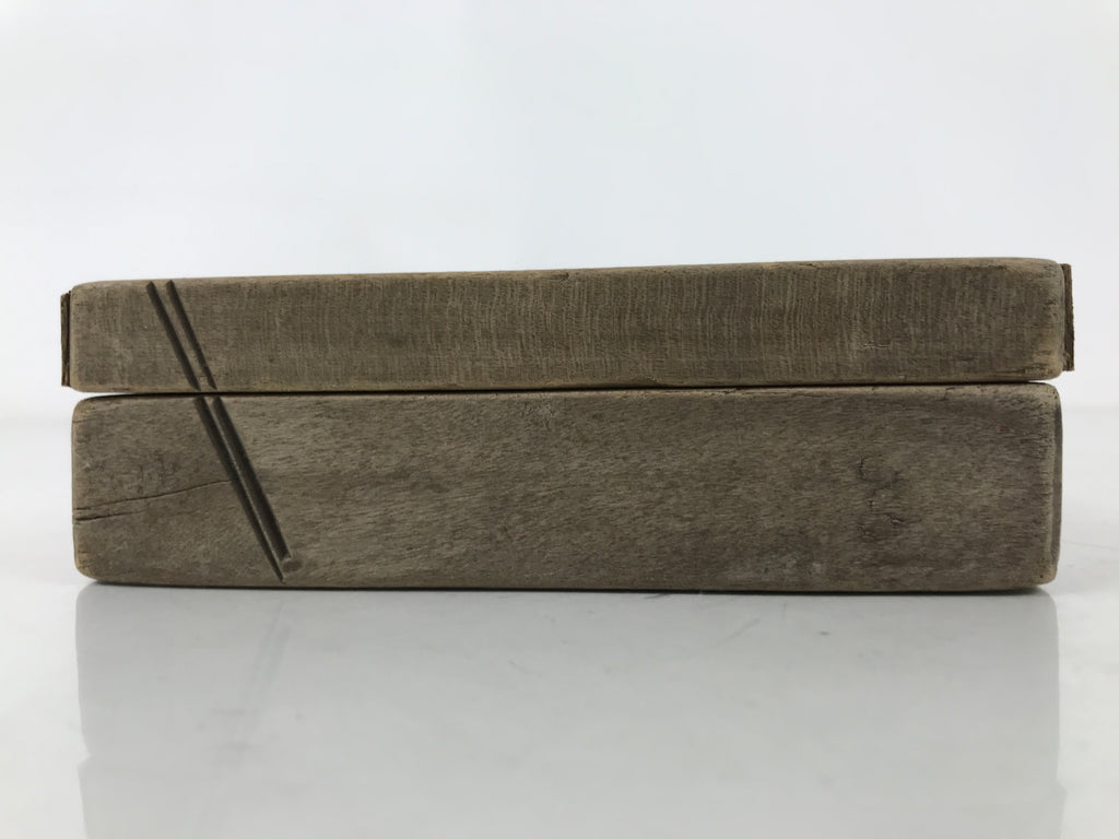 Japanese Wood Carved Kashigata Cake Mold Vtg Sweet Wagashi Cut Madai Fish Kg637