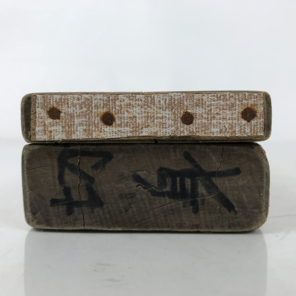 Japanese Wood Carved Kashigata Cake Mold Vtg Sweet Wagashi Cut Madai Fish Kg637