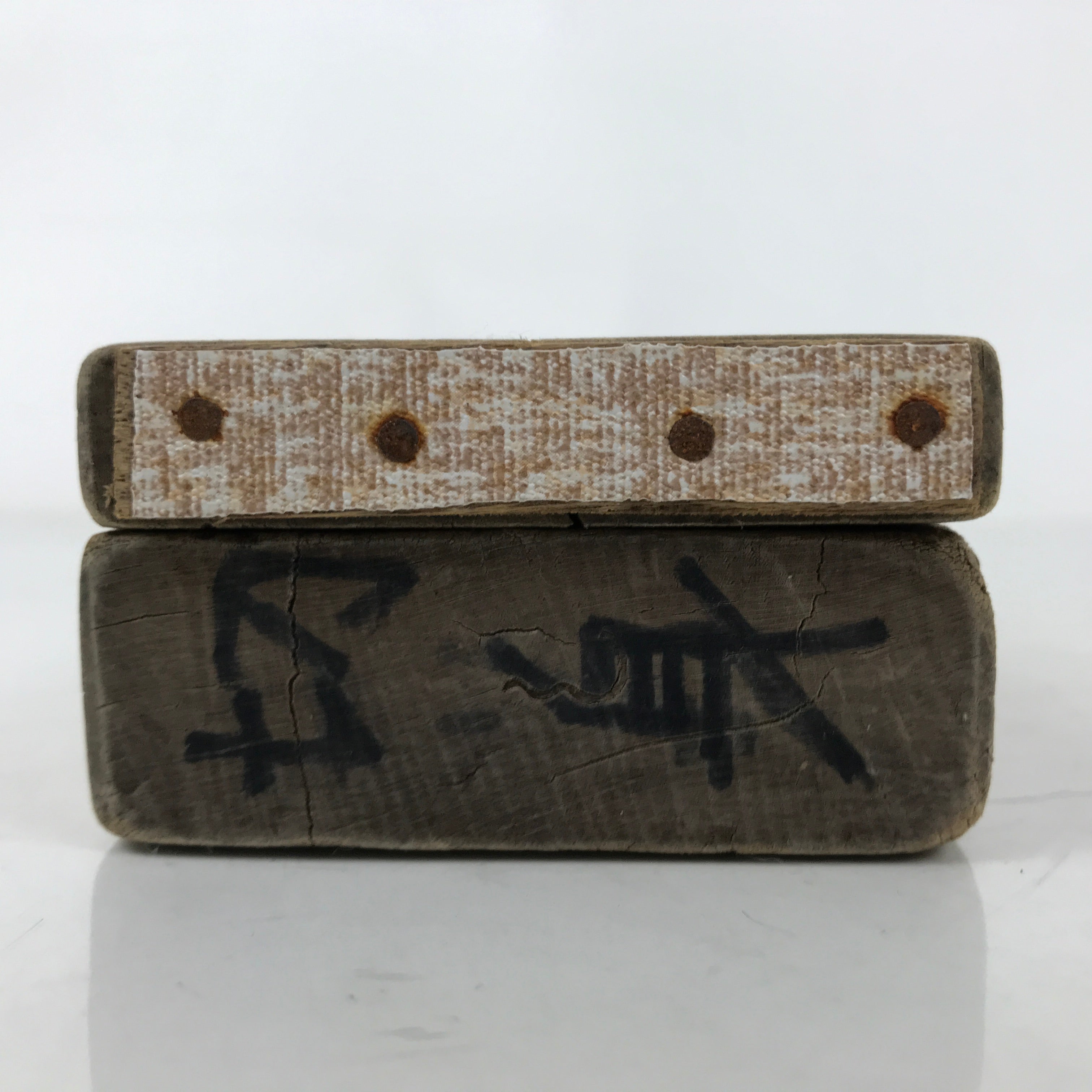 Japanese Wood Carved Kashigata Cake Mold Vtg Sweet Wagashi Cut Madai Fish Kg637