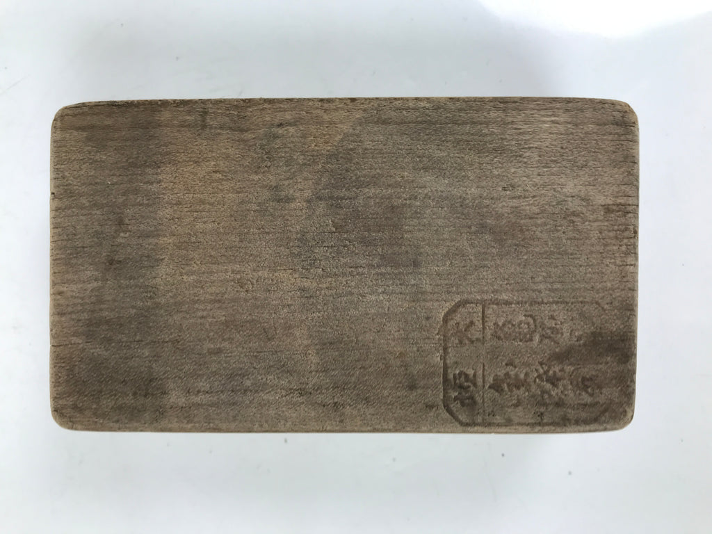 Japanese Wood Carved Kashigata Cake Mold Vtg Sweet Wagashi Cut Madai Fish Kg637