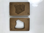 Japanese Wood Carved Kashigata Cake Mold Vtg Sweet Wagashi Cut Madai Fish Kg7025