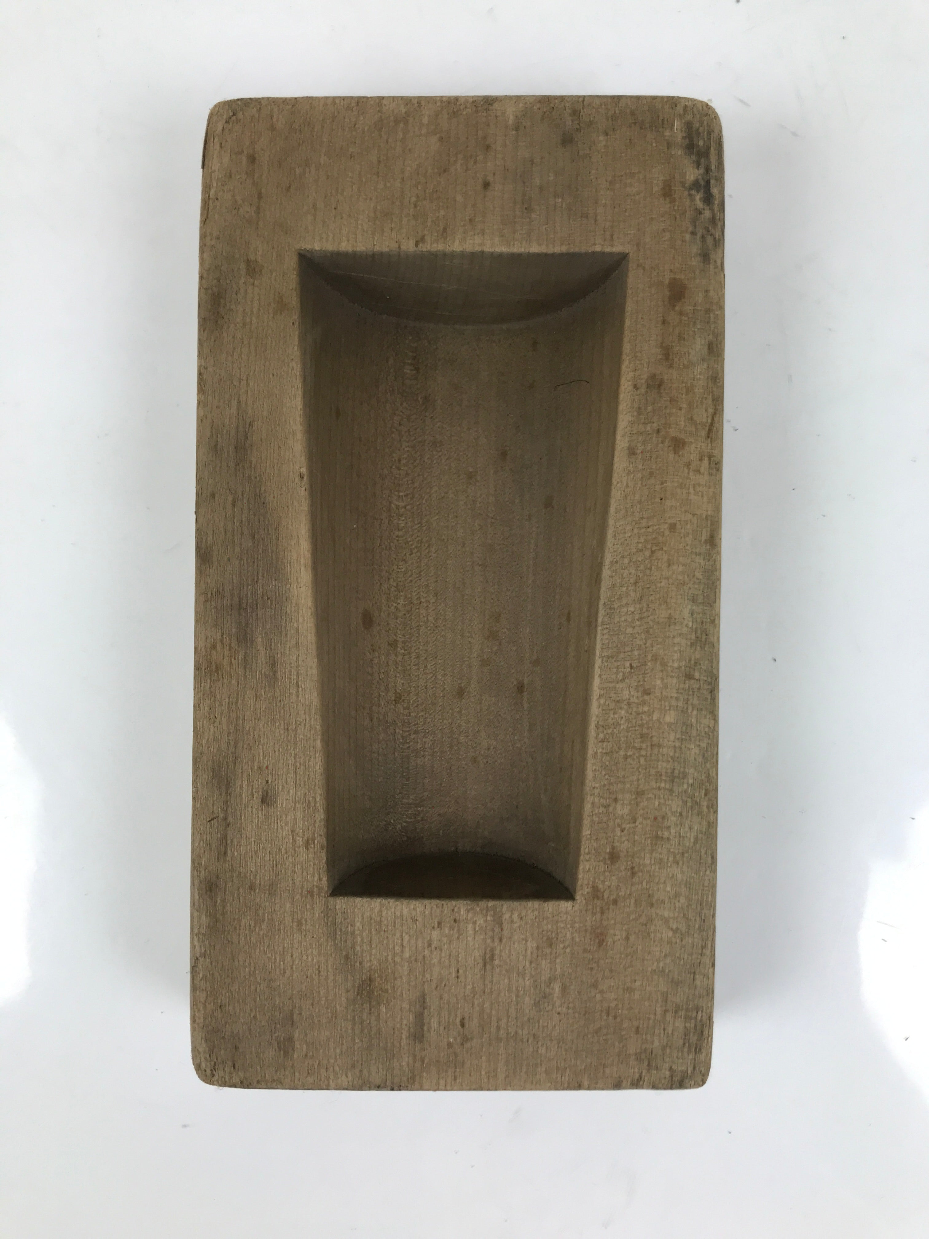 Japanese Wood Carved Kashigata Cake Mold Vtg Sweet Wagashi Fish Kamaboko Kg618