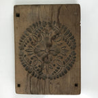 Japanese Wood Carved Kashigata Cake Mold Vtg Sweet Wagashi Flower Kg562