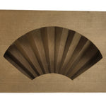 Japanese Wood Carved Kashigata Cake Mold Vtg Sweet Wagashi Folding Fan Kg581