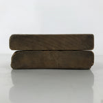 Japanese Wood Carved Kashigata Cake Mold Vtg Sweet Wagashi Folding Fan Kg687