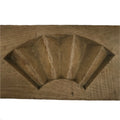 Japanese Wood Carved Kashigata Cake Mold Vtg Sweet Wagashi Folding Fan Kg687