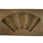 Japanese Wood Carved Kashigata Cake Mold Vtg Sweet Wagashi Folding Fan Kg687