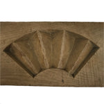 Japanese Wood Carved Kashigata Cake Mold Vtg Sweet Wagashi Folding Fan Kg687