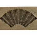 Japanese Wood Carved Kashigata Cake Mold Vtg Sweet Wagashi Folding Fan Kg709