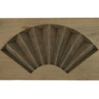 Japanese Wood Carved Kashigata Cake Mold Vtg Sweet Wagashi Folding Fan Kg709