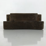 Japanese Wood Carved Kashigata Cake Mold Vtg Sweet Wagashi Folding Fans Kg575