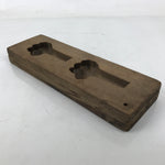 Japanese Wood Carved Kashigata Cake Mold Vtg Sweet Wagashi Ginger Shouga Kg572