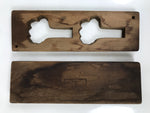 Japanese Wood Carved Kashigata Cake Mold Vtg Sweet Wagashi Ginger Shouga Kg572