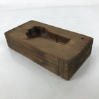 Japanese Wood Carved Kashigata Cake Mold Vtg Sweet Wagashi Ginger Shouga Kg597