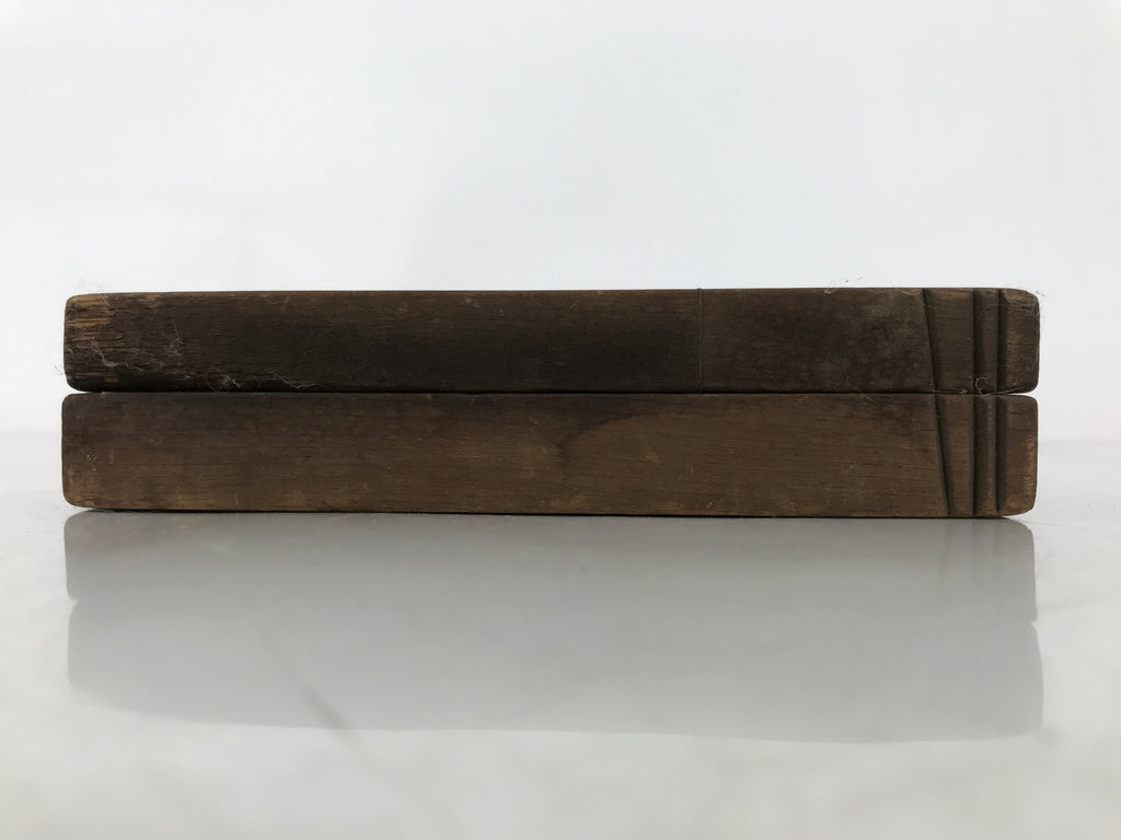 Japanese Wood Carved Kashigata Cake Mold Vtg Sweet Wagashi Ginger Shouga Kg597