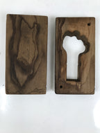 Japanese Wood Carved Kashigata Cake Mold Vtg Sweet Wagashi Ginger Shouga Kg597