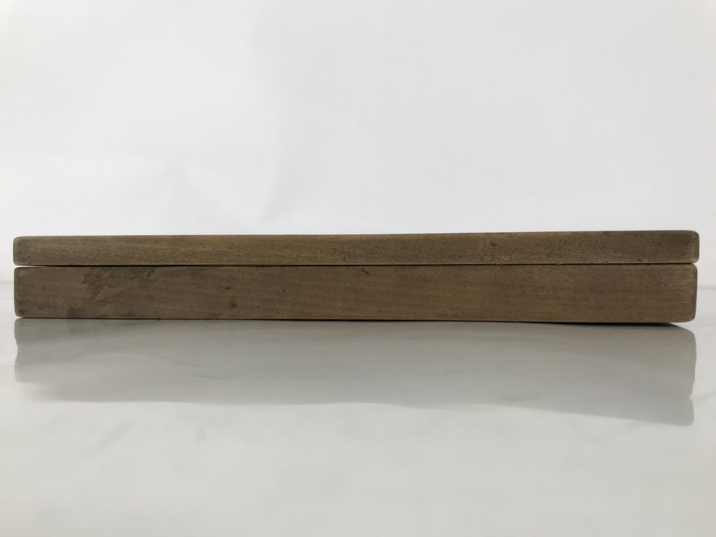 Japanese Wood Carved Kashigata Cake Mold Vtg Sweet Wagashi Goby Fish Haze Kg696