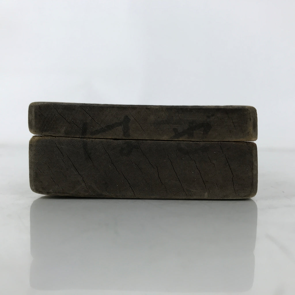 Japanese Wood Carved Kashigata Cake Mold Vtg Sweet Wagashi Goby Fish Haze Kg696