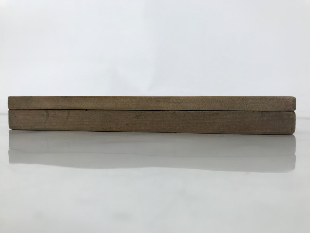 Japanese Wood Carved Kashigata Cake Mold Vtg Sweet Wagashi Goby Fish Haze Kg696
