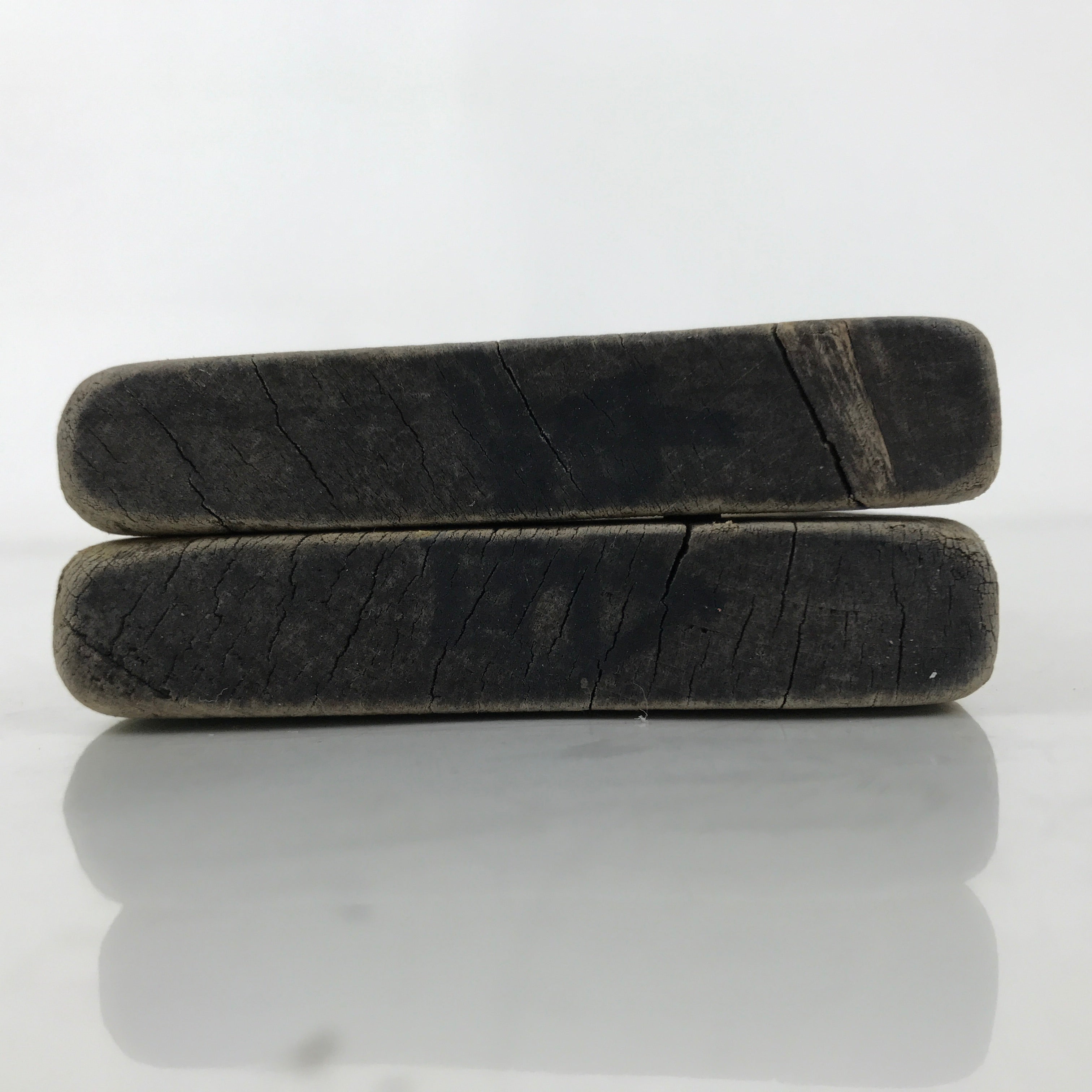 Japanese Wood Carved Kashigata Cake Mold Vtg Sweet Wagashi Hamuguri Clams Kg615