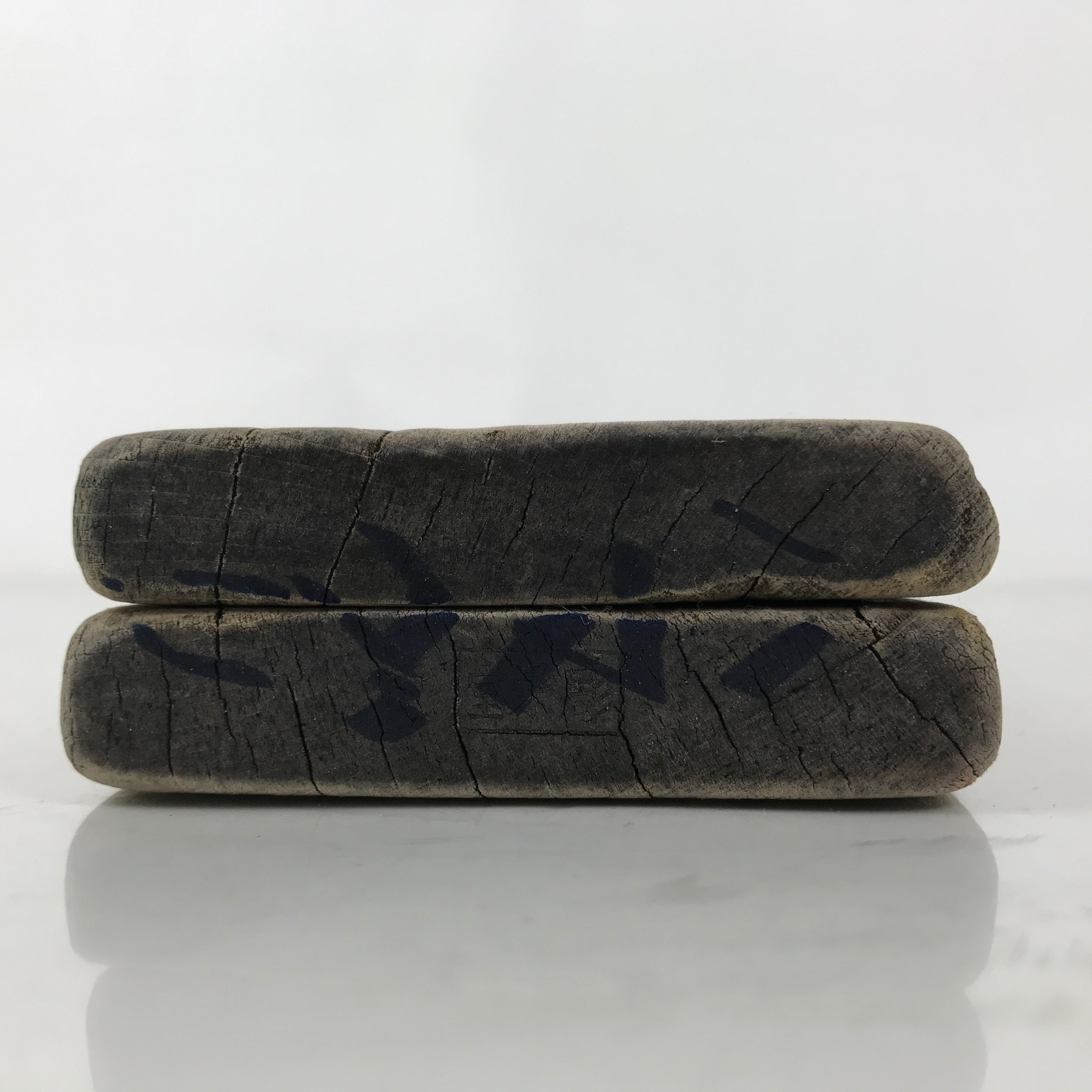 Japanese Wood Carved Kashigata Cake Mold Vtg Sweet Wagashi Hamuguri Clams Kg615