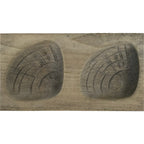 Japanese Wood Carved Kashigata Cake Mold Vtg Sweet Wagashi Hamuguri Clams Kg615