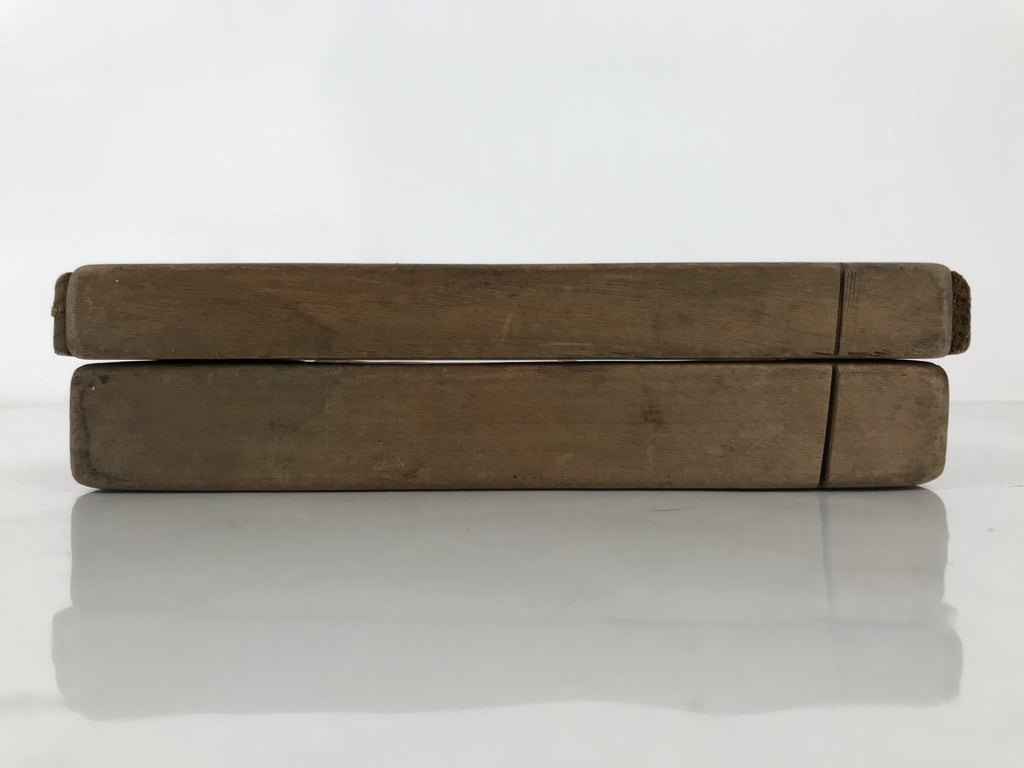 Japanese Wood Carved Kashigata Cake Mold Vtg Sweet Wagashi Heavenly Being Kg652