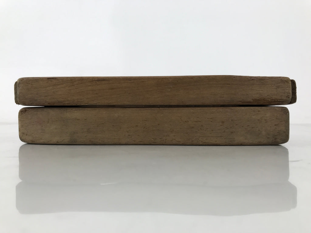 Japanese Wood Carved Kashigata Cake Mold Vtg Sweet Wagashi Heavenly Being Kg652