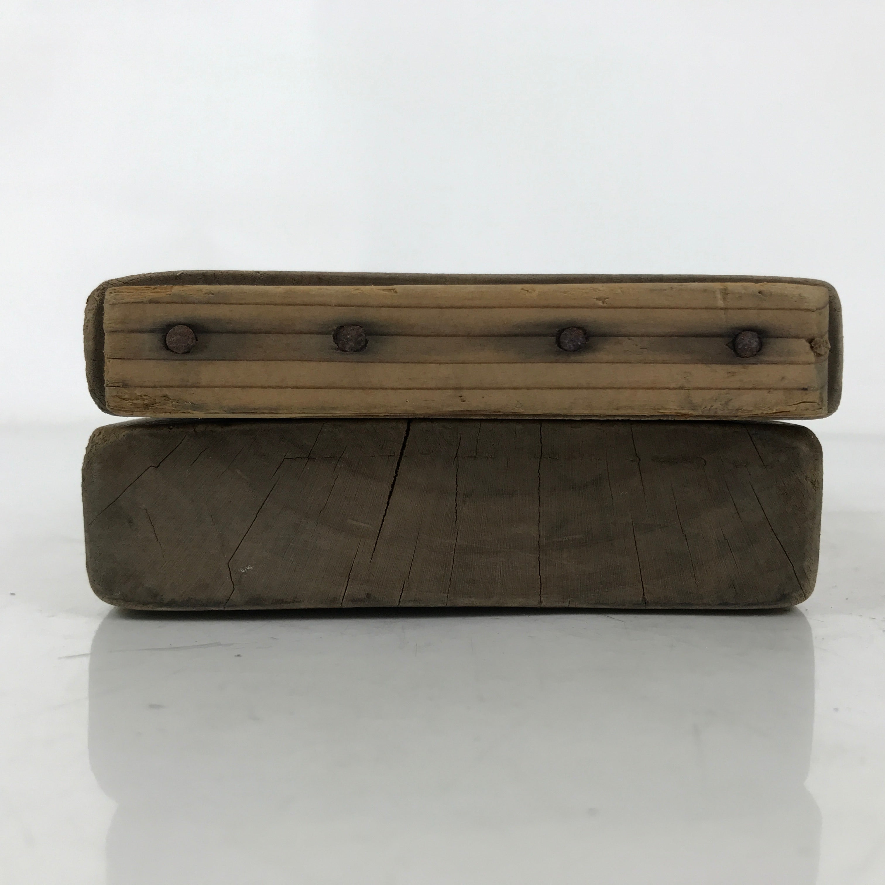 Japanese Wood Carved Kashigata Cake Mold Vtg Sweet Wagashi Heavenly Being Kg652