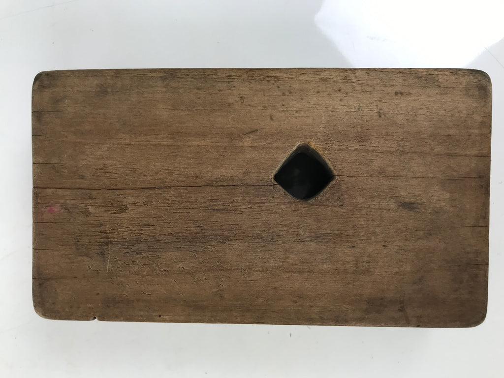 Japanese Wood Carved Kashigata Cake Mold Vtg Sweet Wagashi Heavenly Being Kg652
