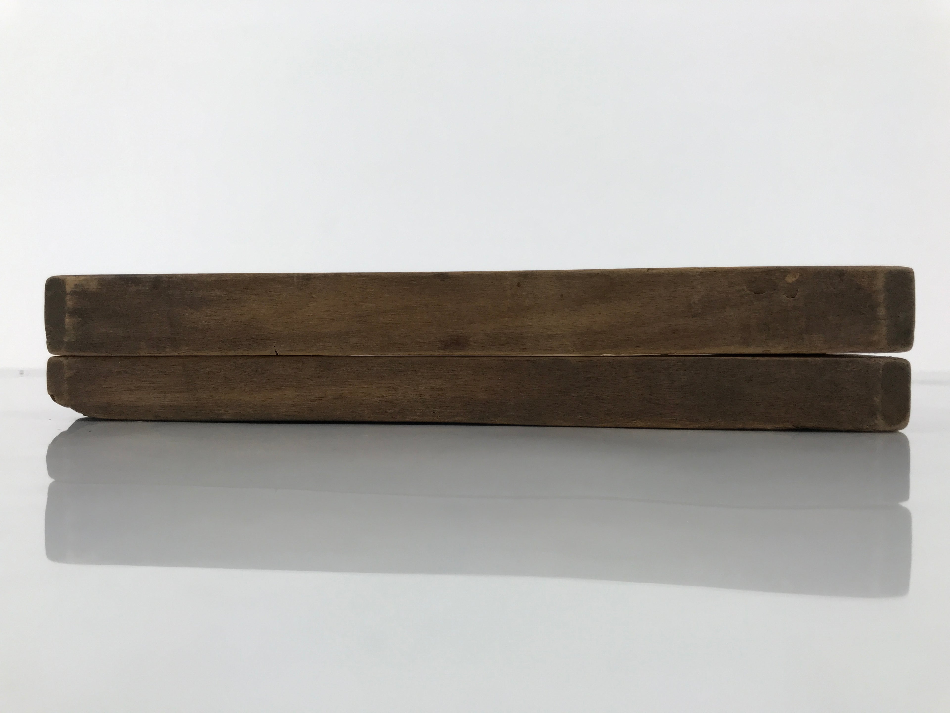 Japanese Wood Carved Kashigata Cake Mold Vtg Sweet Wagashi Heavenly Beings Kg761
