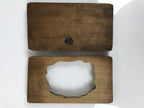 Japanese Wood Carved Kashigata Cake Mold Vtg Sweet Wagashi Heavenly Beings Kg761
