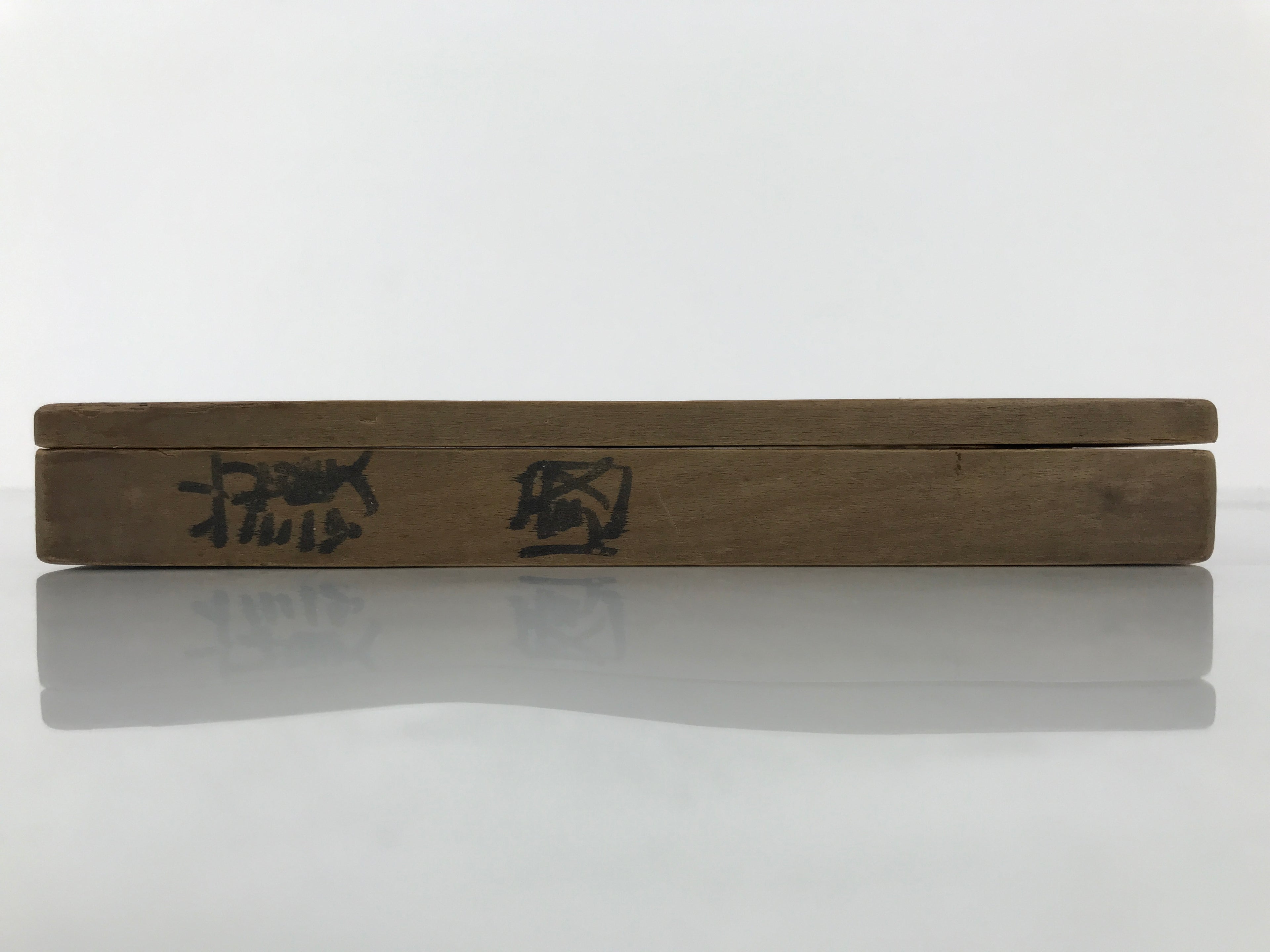 Japanese Wood Carved Kashigata Cake Mold Vtg Sweet Wagashi Kanji Protect Kg770
