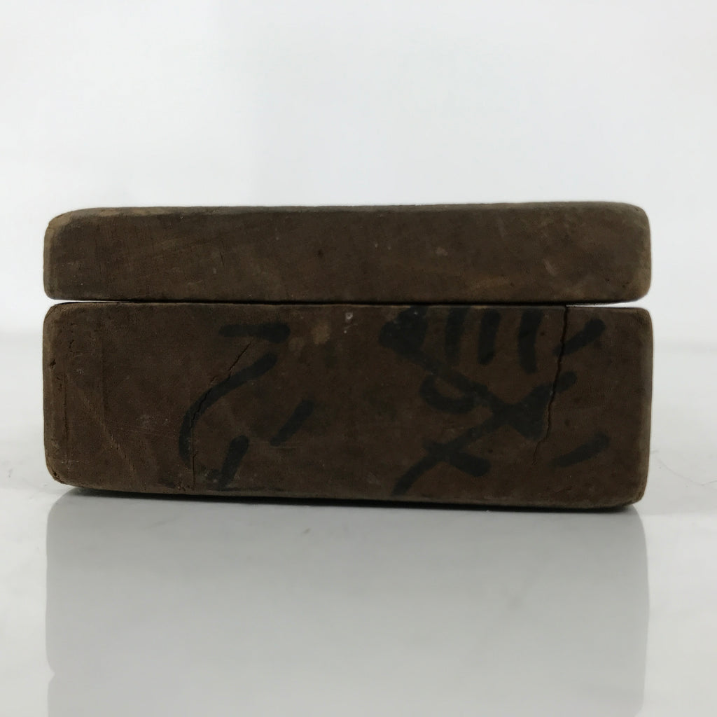 Japanese Wood Carved Kashigata Cake Mold Vtg Sweet Wagashi Kanji Sincerity Kg700