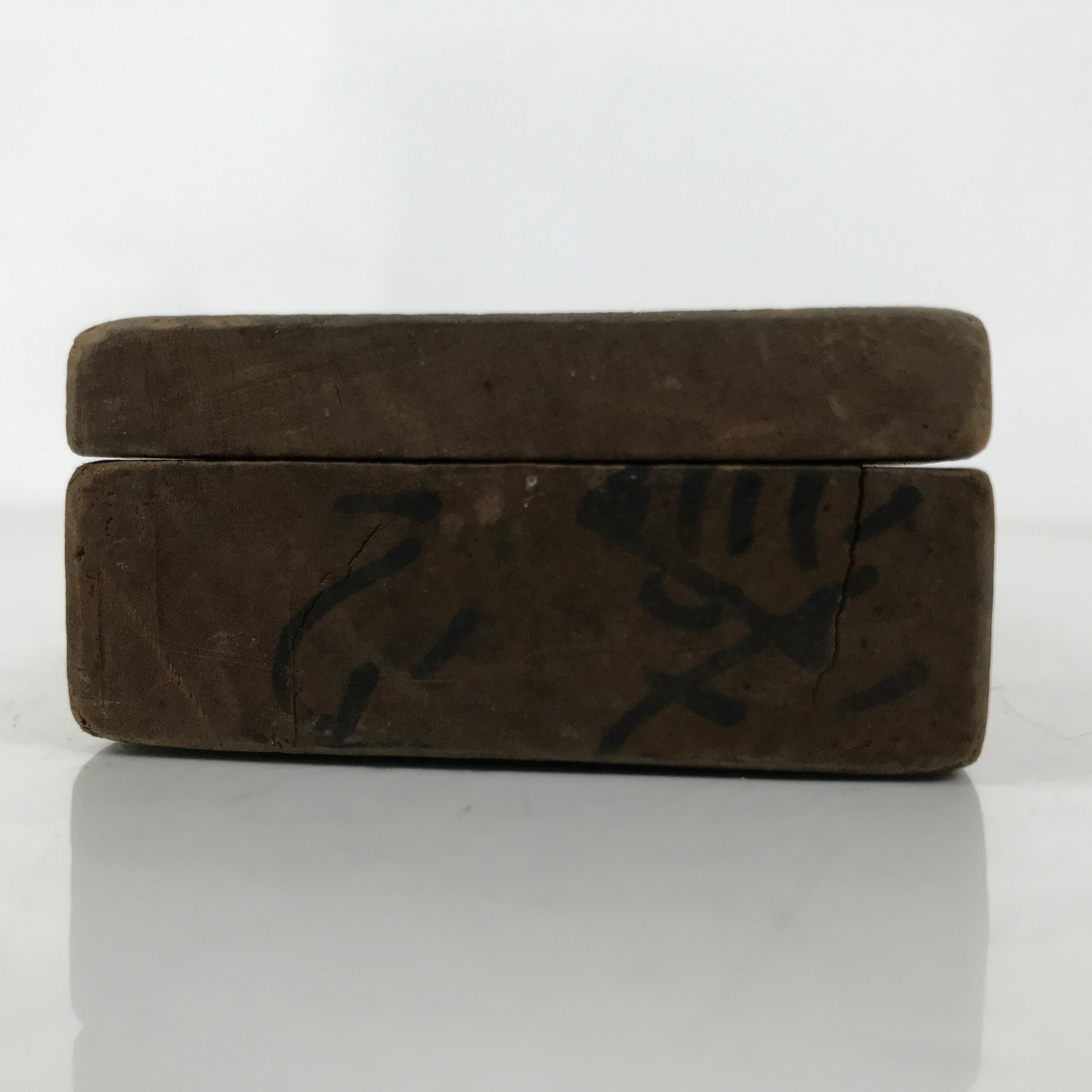 Japanese Wood Carved Kashigata Cake Mold Vtg Sweet Wagashi Kanji Sincerity Kg700