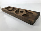 Japanese Wood Carved Kashigata Cake Mold Vtg Sweet Wagashi Koi Fish Kg566