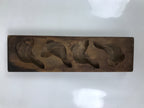 Japanese Wood Carved Kashigata Cake Mold Vtg Sweet Wagashi Koi Fish Kg566