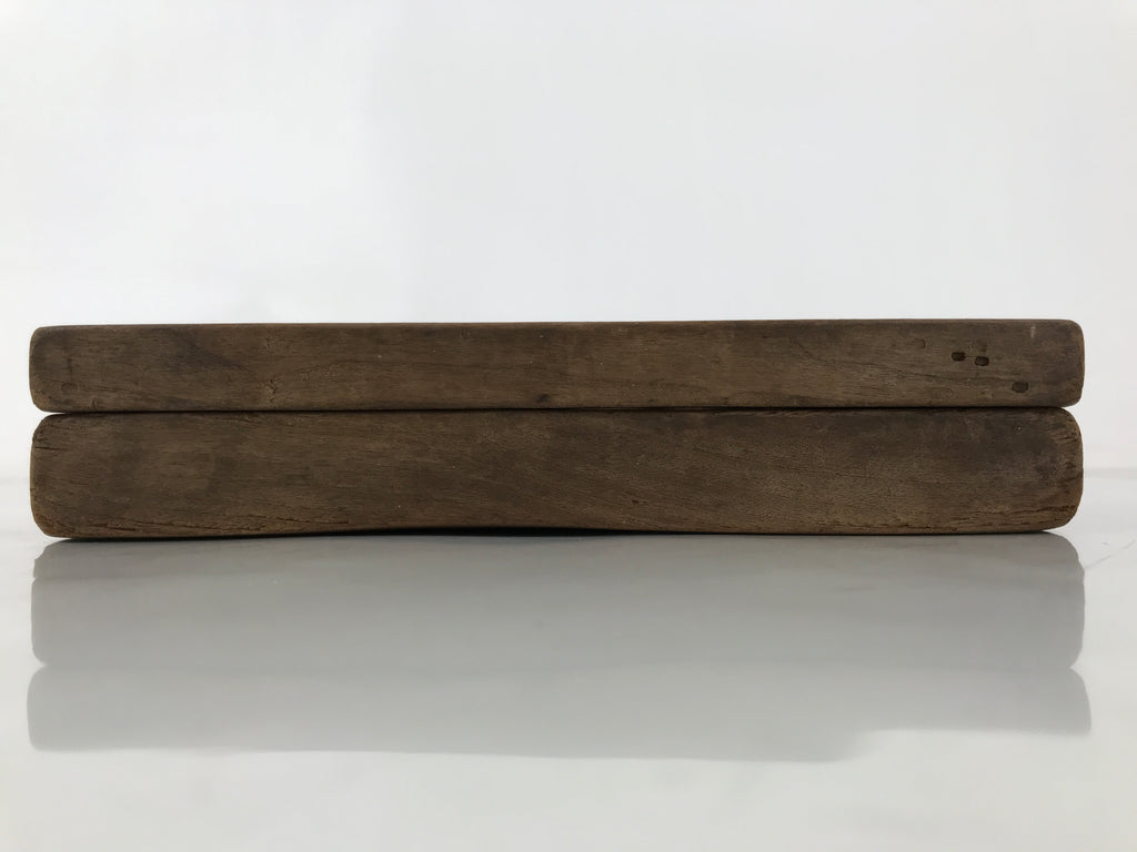 Japanese Wood Carved Kashigata Cake Mold Vtg Sweet Wagashi Lotus Flower Kg661