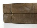 Japanese Wood Carved Kashigata Cake Mold Vtg Sweet Wagashi Lotus Leaf Kg576