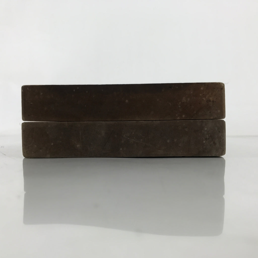 Japanese Wood Carved Kashigata Cake Mold Vtg Sweet Wagashi Lotus Leaf Kg576
