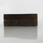 Japanese Wood Carved Kashigata Cake Mold Vtg Sweet Wagashi Lotus Leaf Kg576