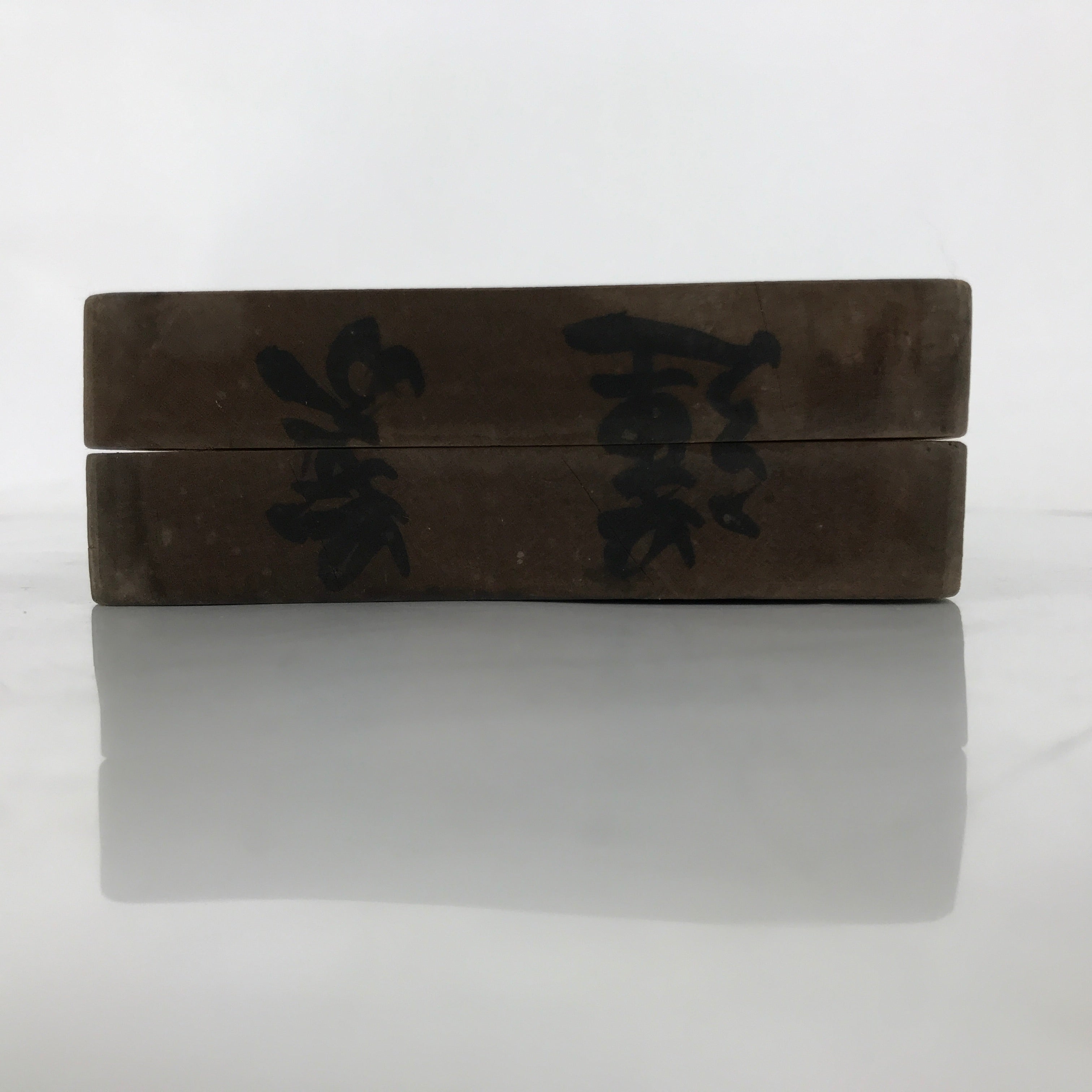 Japanese Wood Carved Kashigata Cake Mold Vtg Sweet Wagashi Lotus Leaf Kg576