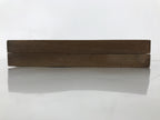 Japanese Wood Carved Kashigata Cake Mold Vtg Sweet Wagashi Lotus Leaf Kg576